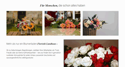 Desktop Screenshot of floristik-landhaus.com