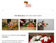 Tablet Screenshot of floristik-landhaus.com